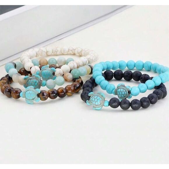 5 Piece Turtle Bracelets - Picture 2 of 8